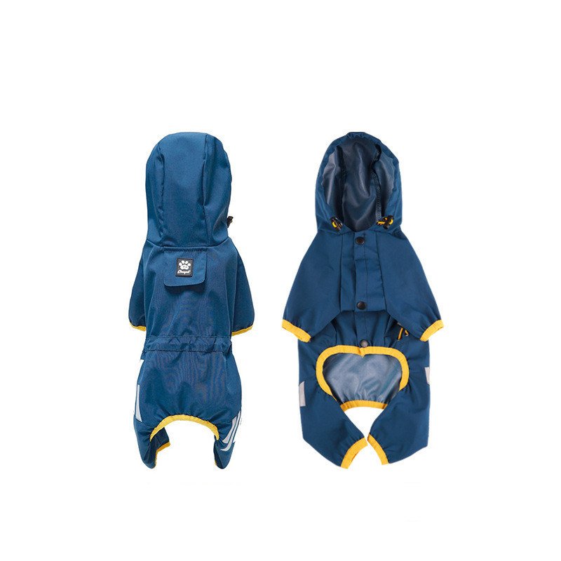 Dog raincoat all-inclusive four-legged waterproof poncho Teddy Bomei rainy pet clothes Dog raincoat all-inclusive four-legged waterproof poncho Teddy Bomei rainy pet clothes